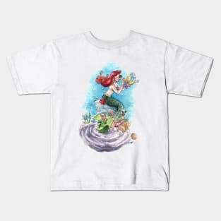 Ariel and Flounder Kids T-Shirt